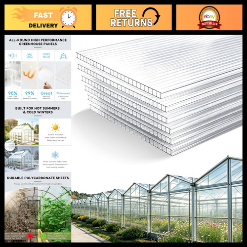 Pcs greenhouse panels - 6, 4ft