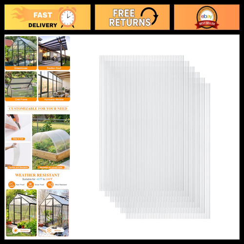 6pcs x48 polycarbonate - 24"x48",