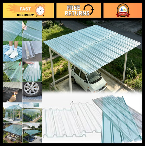 Clear corrugated polycarbonate - clear,