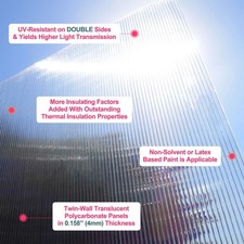 4mm Polycarbonate Roof Sheet