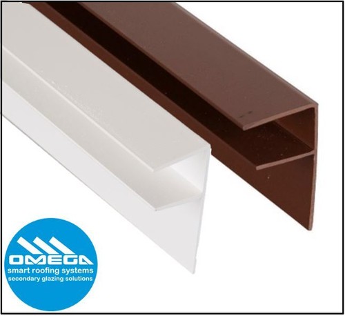 Edge trim section pvc for - f-section,